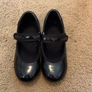 Black Kids Tap Dance Shoes